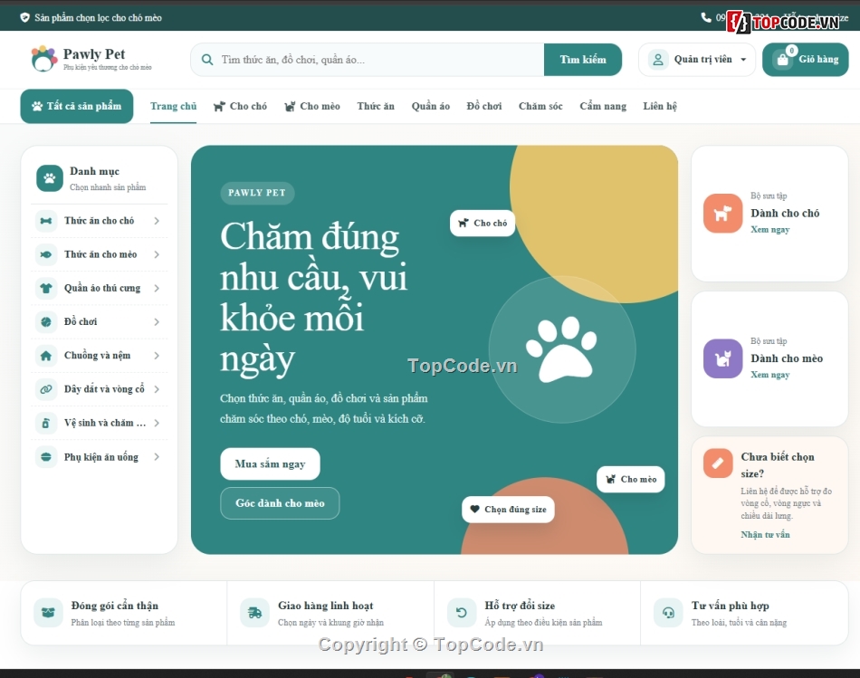 thú cưng,Web bán thú cưng,Website bán thú cưng